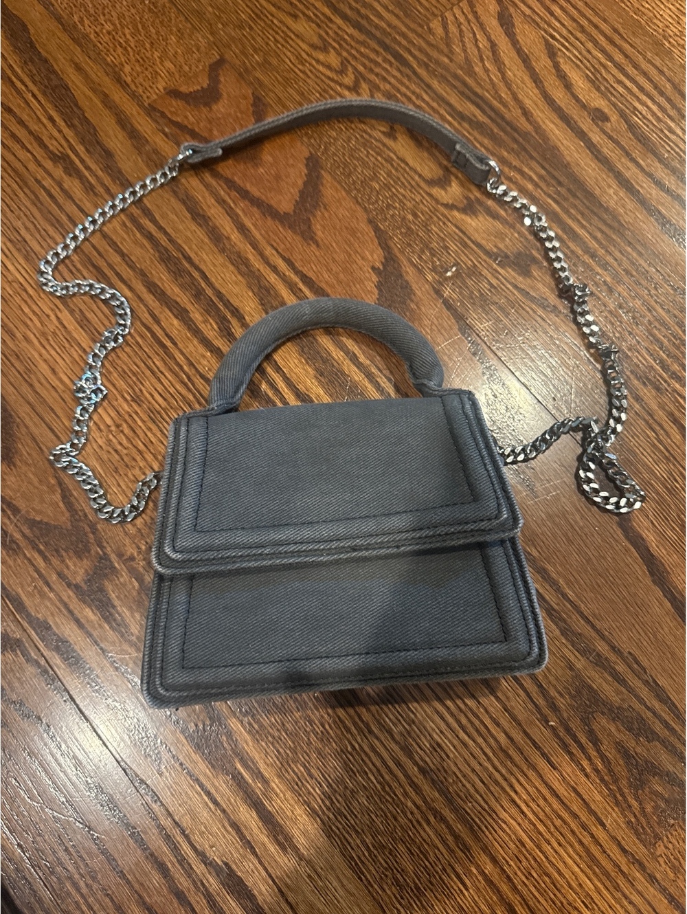 RARE Zara Mini City Bag with Silver Chain Strap